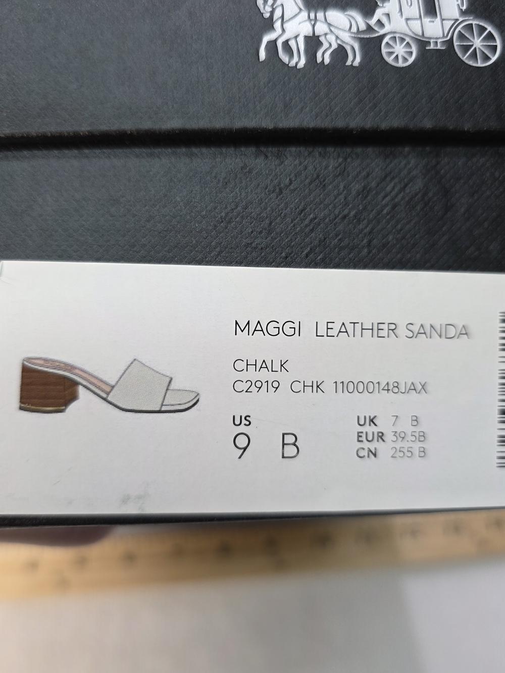 Coach Women's Cream Maggi Leather Block Heel Slide - Picture 11 of 12